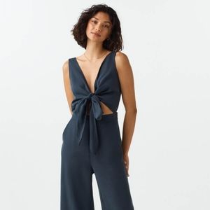VETTA Capsule The Apron Jumpsuit Size 6 Navy Blue